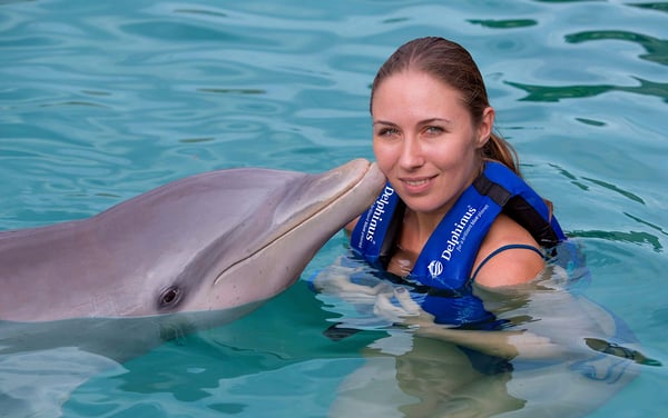 nado con delfines en mexico cancun riviera maya