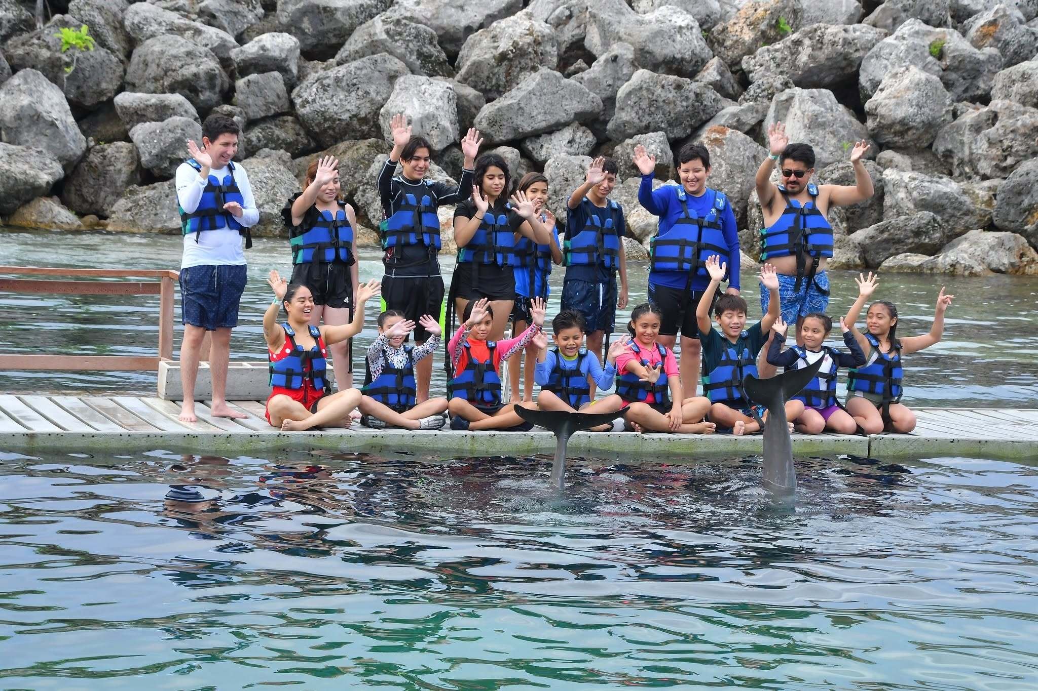 Visita de niños a Delphinus
