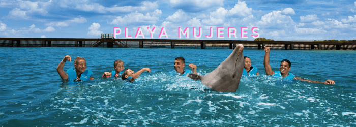 Delphinus mejores lugares nado con delfines Playa Mujeres