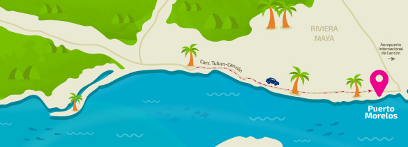 Puerto Morelos _ map