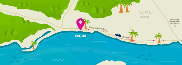 Xel-Ha_map